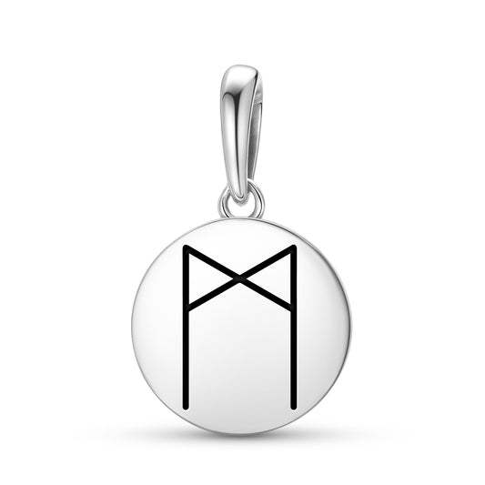 MANNAZ Reiki Symbols Pendant Dangle Charm