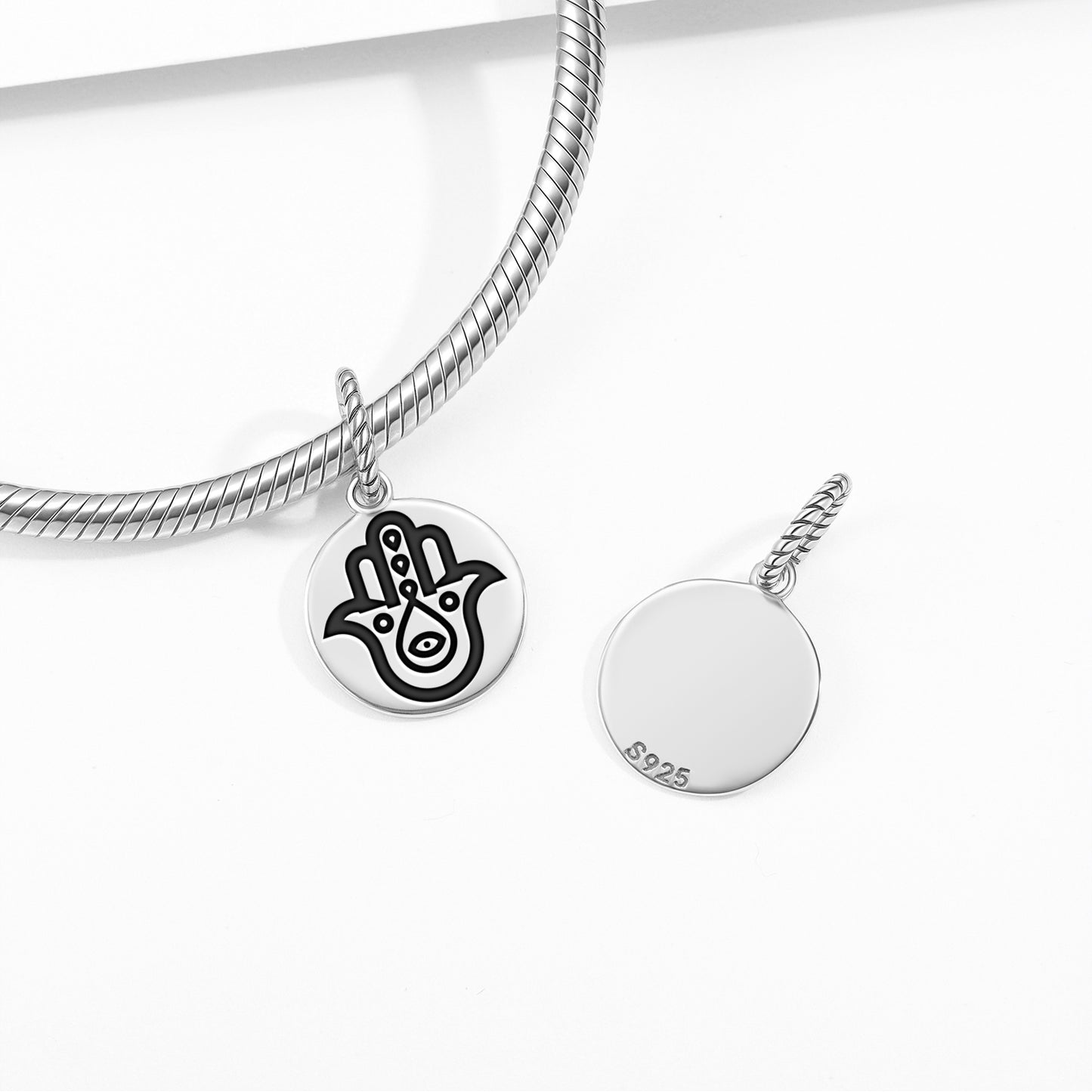 Hamsa hand Hindu Symbols Pendant Dangle Charm