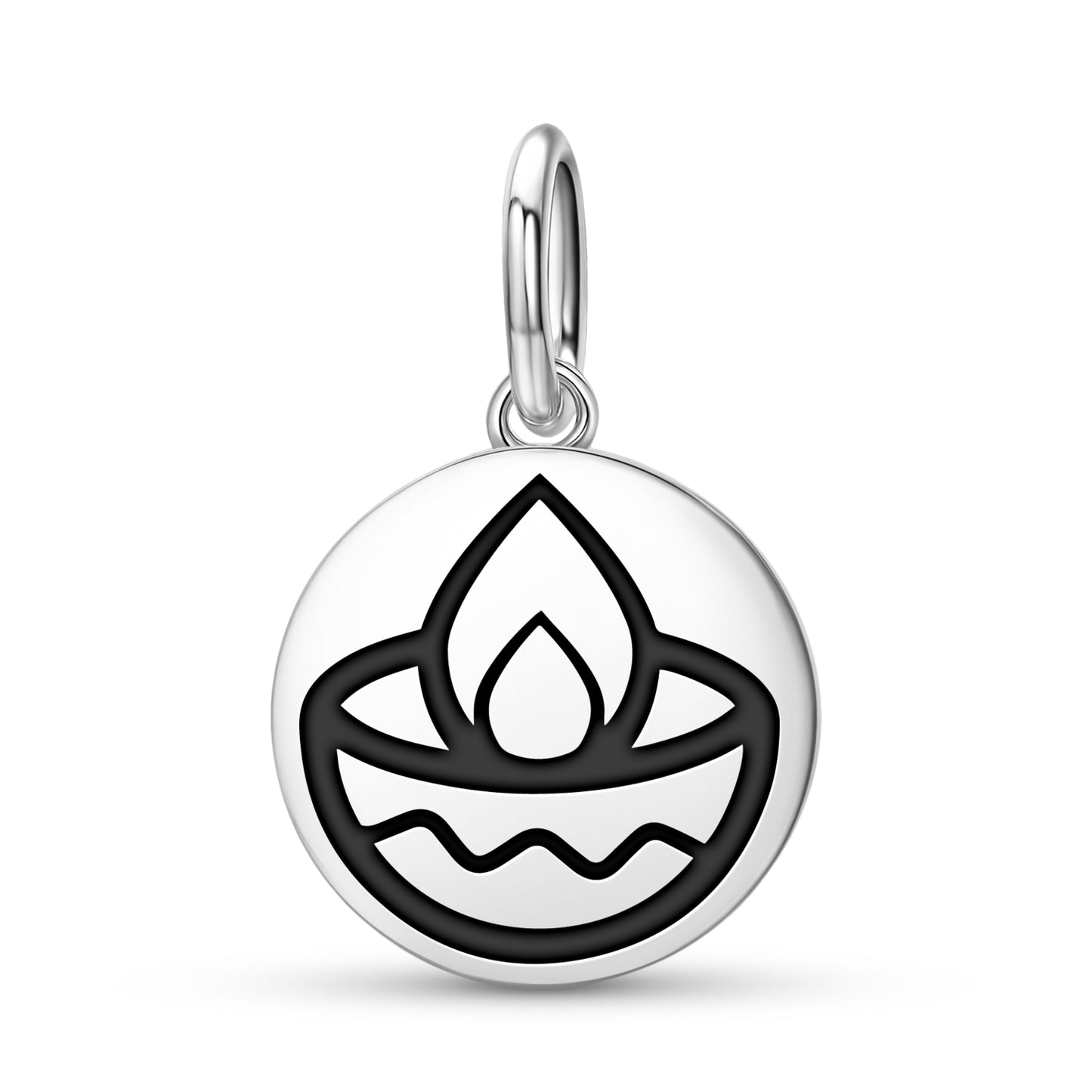 Diwali Hindu Symbols Pendant Dangle Charm
