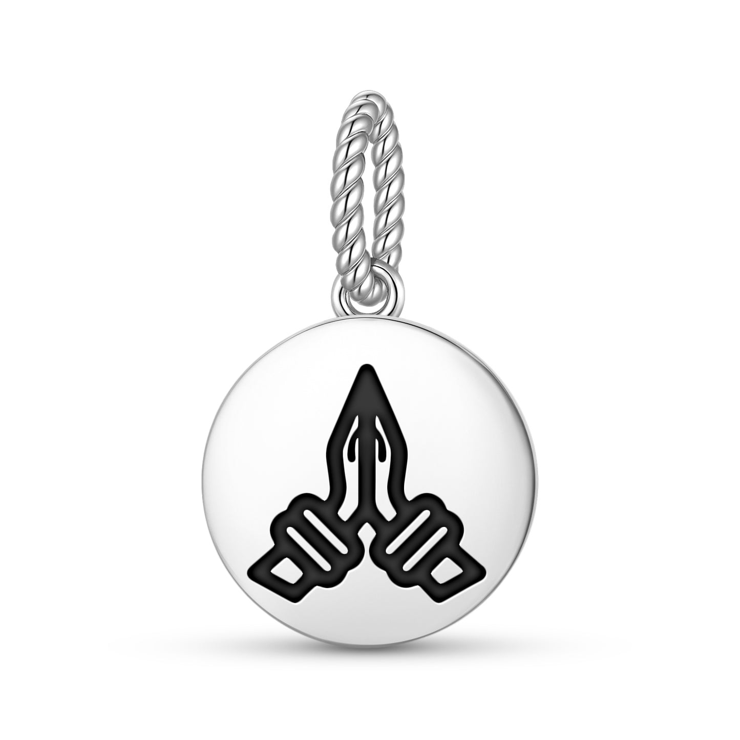 Namaste Hindu Symbols Pendant Dangle Charm
