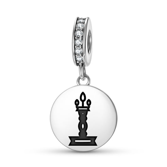 Kuthu Vilakku Hindu Symbols Pendant Dangle Charm