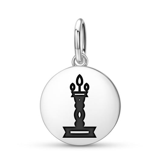 Kuthu Vilakku Hindu Symbols Pendant Dangle Charm