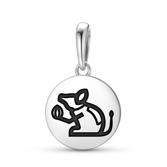 Mushak Mouse Hindu Symbols Pendant Dangle Charm