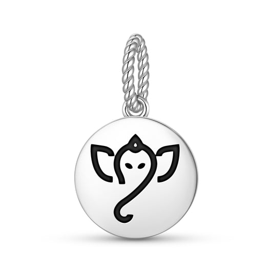 Ganesha Hindu Symbols Pendant Dangle Charm