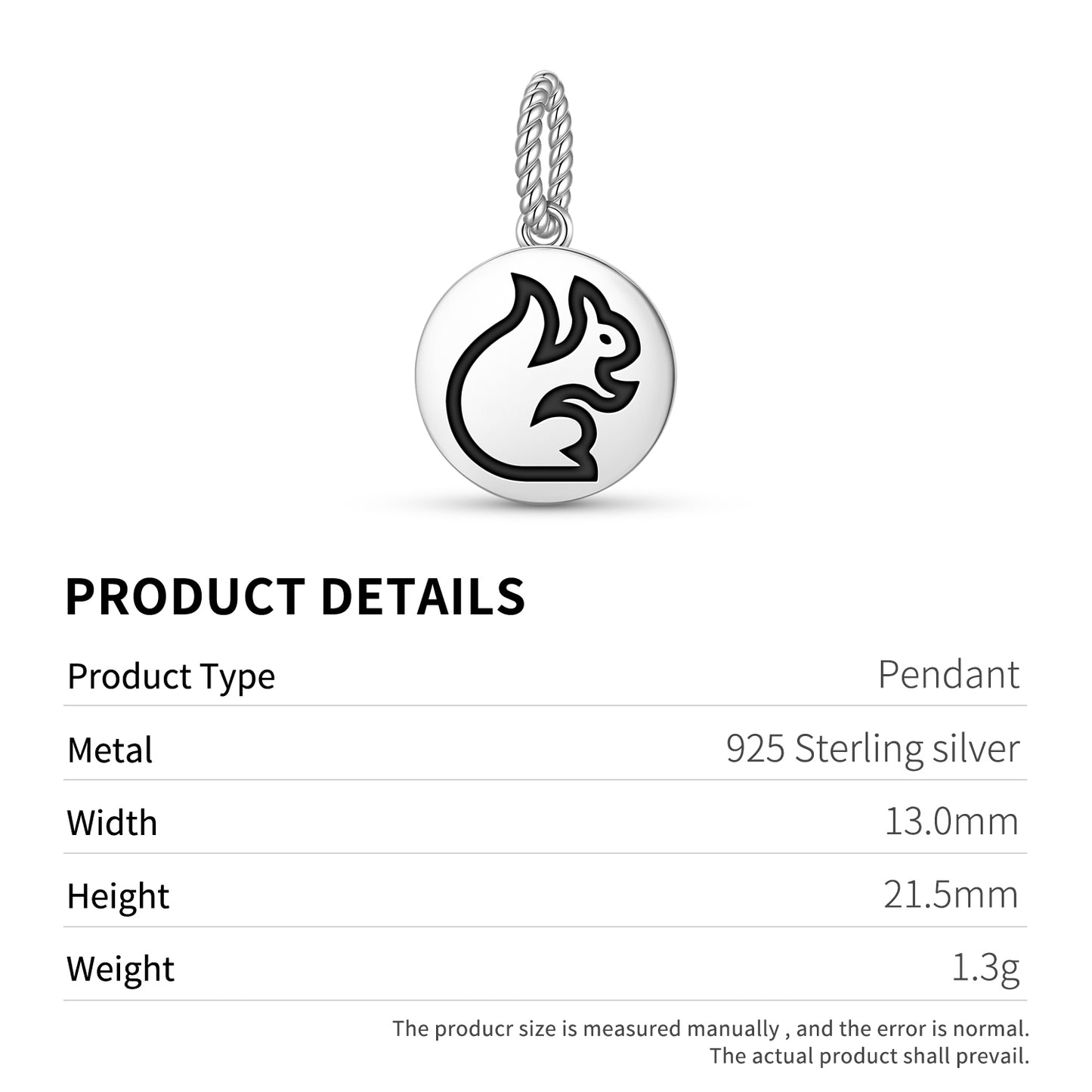 SQUIRREL Animal Symbols Pendant Dangle Charm