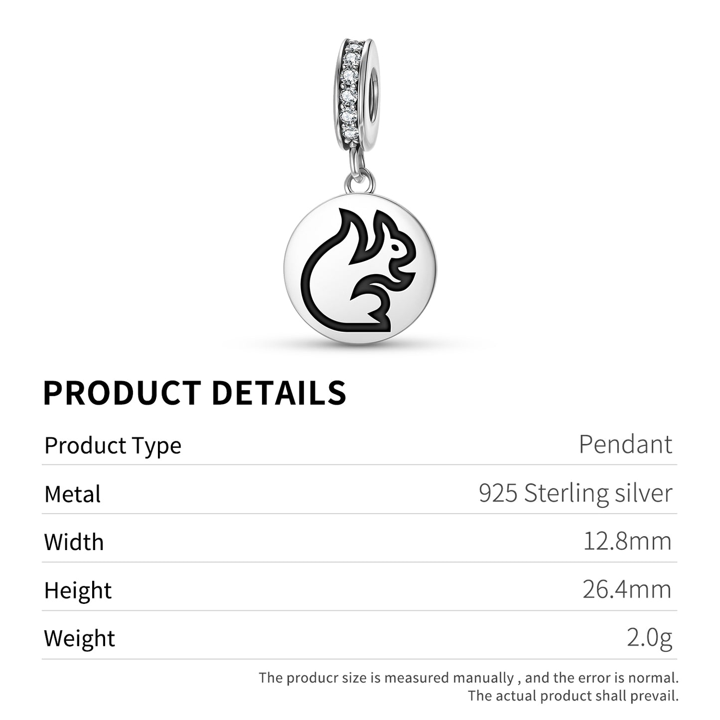 SQUIRREL Animal Symbols Pendant Dangle Charm