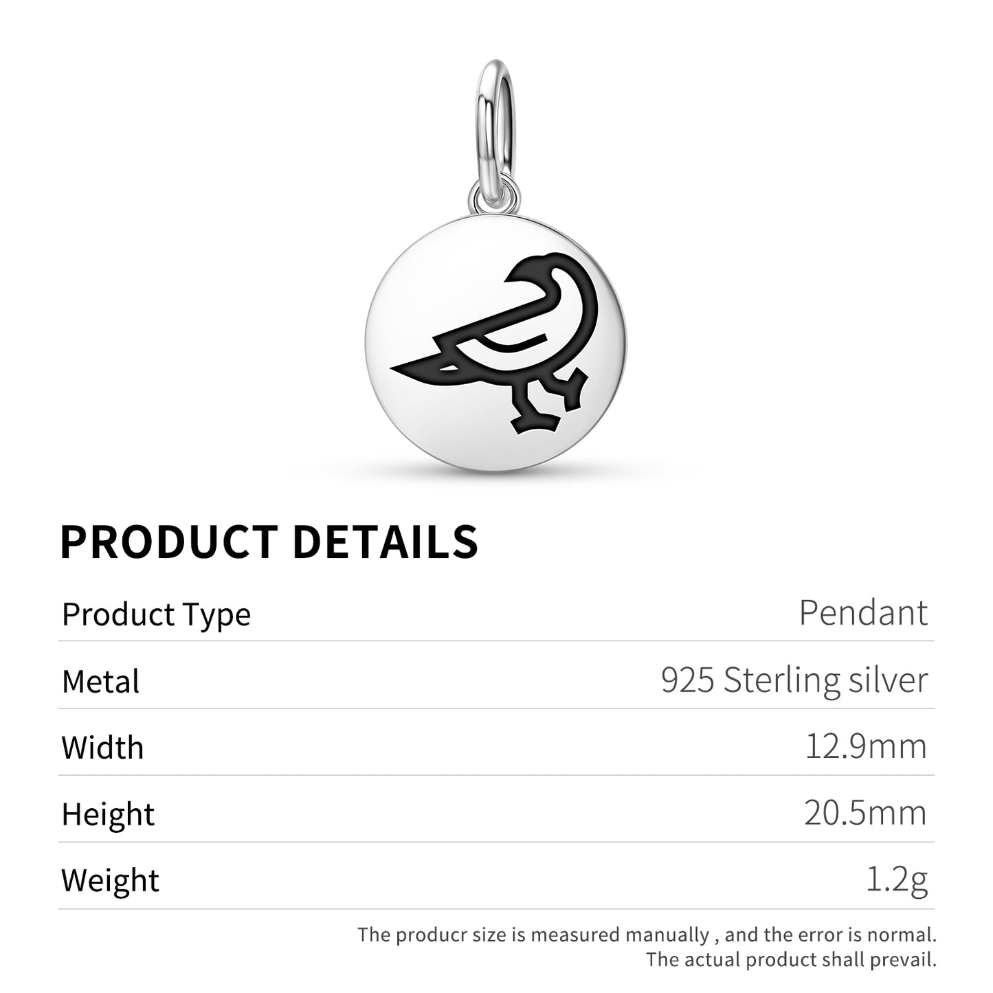 RAVEN Animal Symbols Pendant Dangle Charm