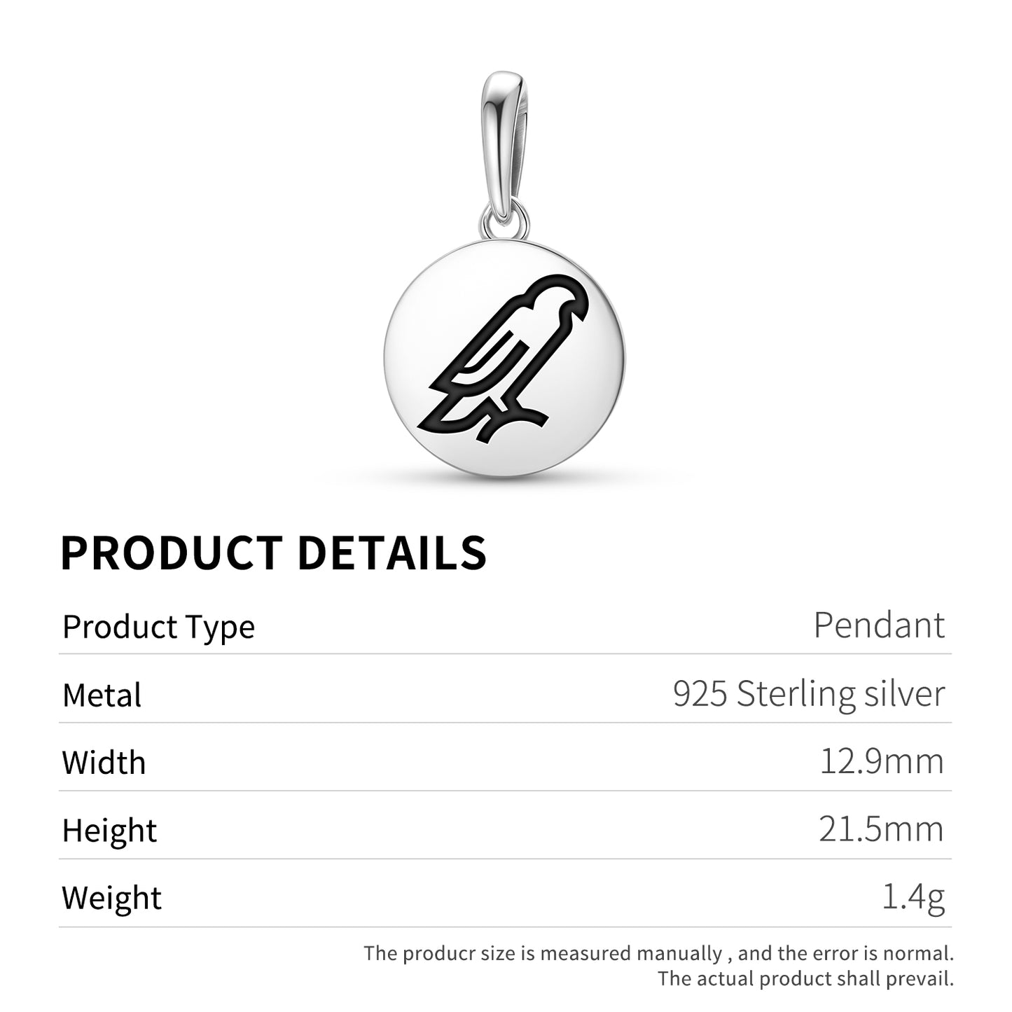 HAWK Animal Symbols Pendant Dangle Charm