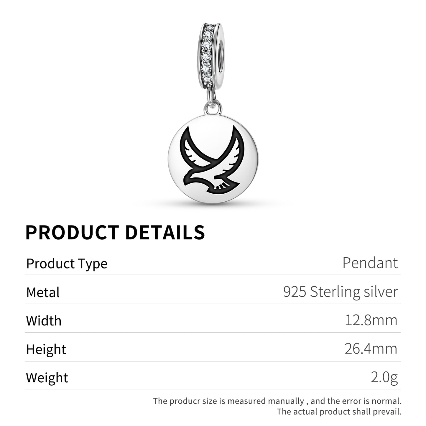 FALCON Animal Symbols Pendant Dangle Charm