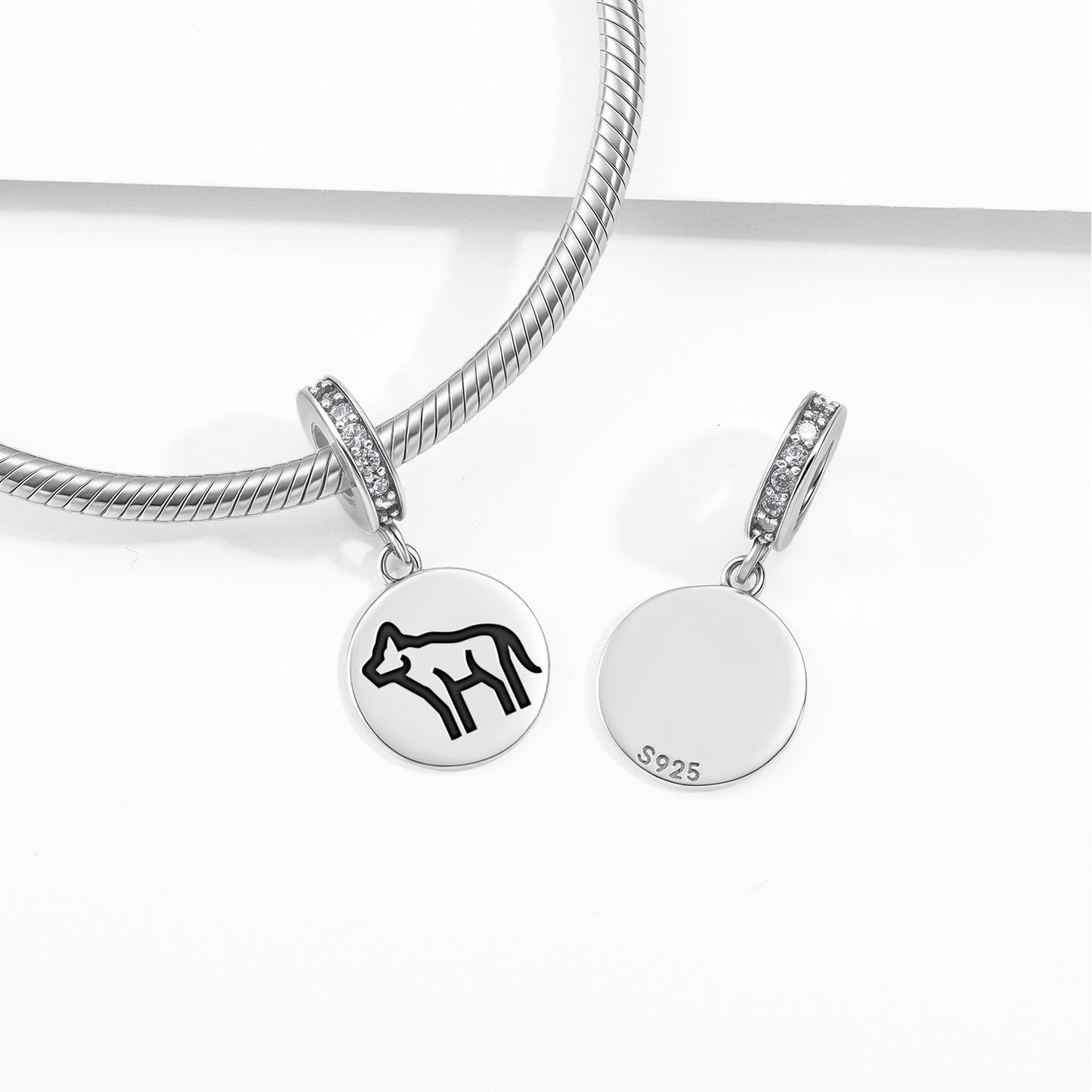 WOLF Animal Symbols Pendant Dangle Charm