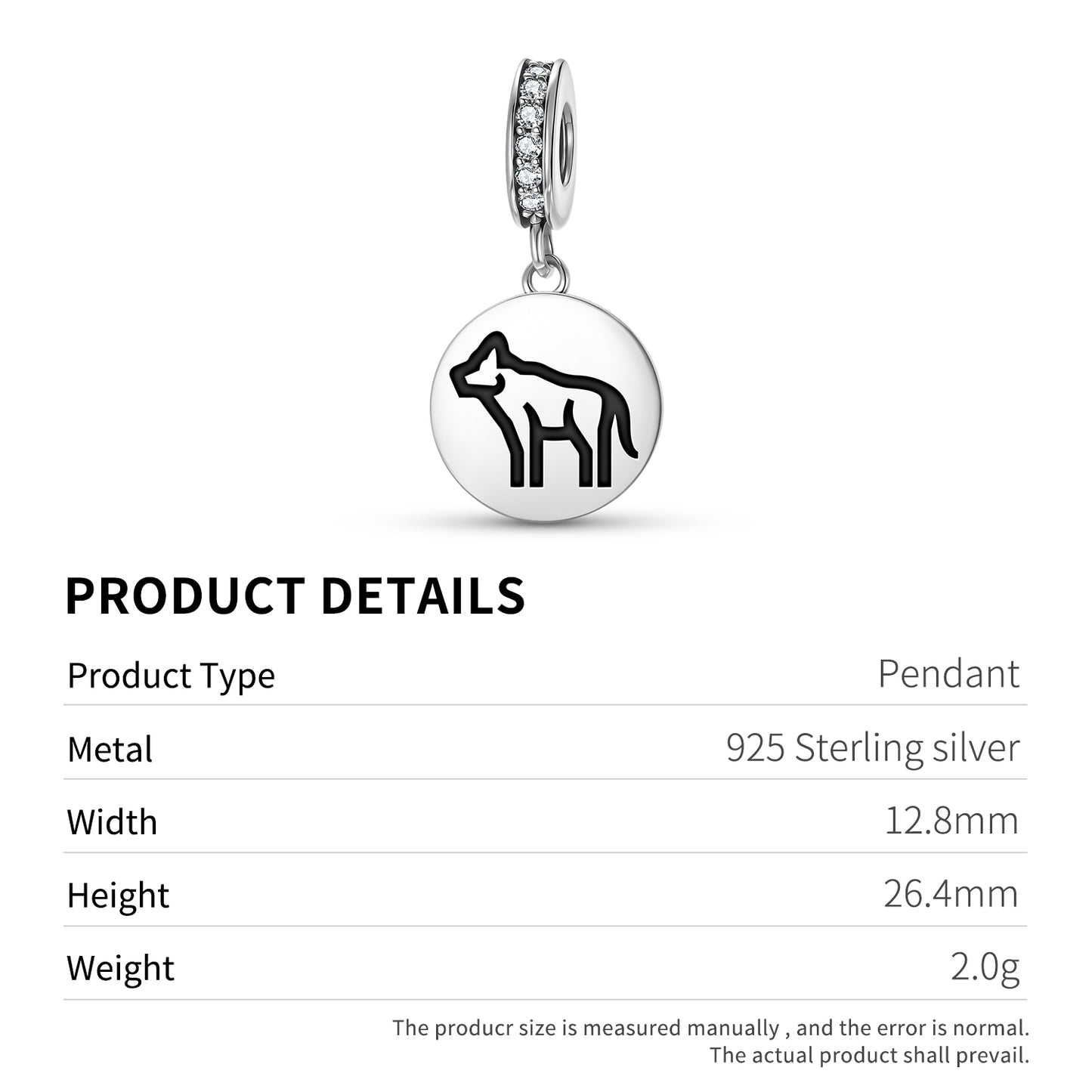 WOLF Animal Symbols Pendant Dangle Charm