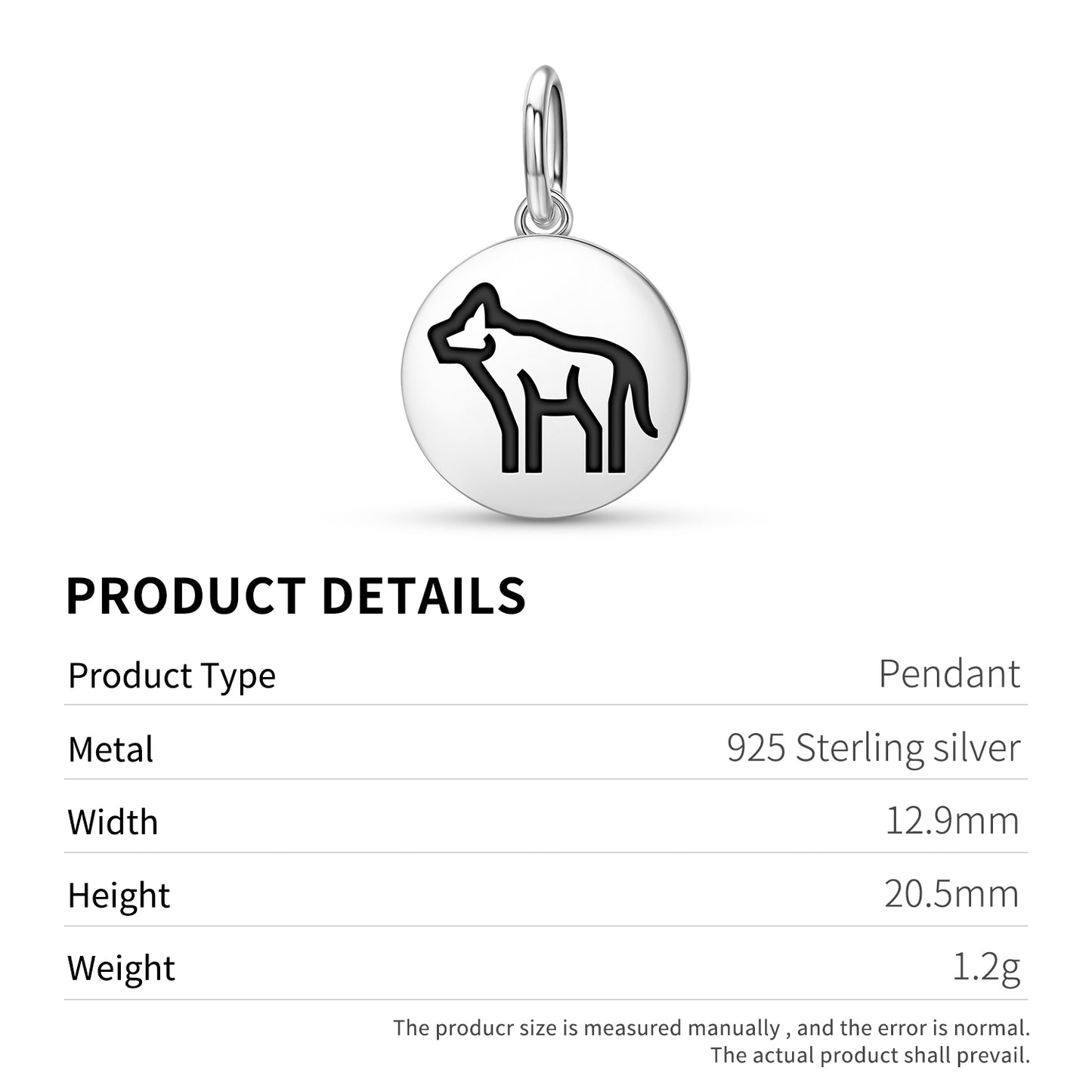 WOLF Animal Symbols Pendant Dangle Charm