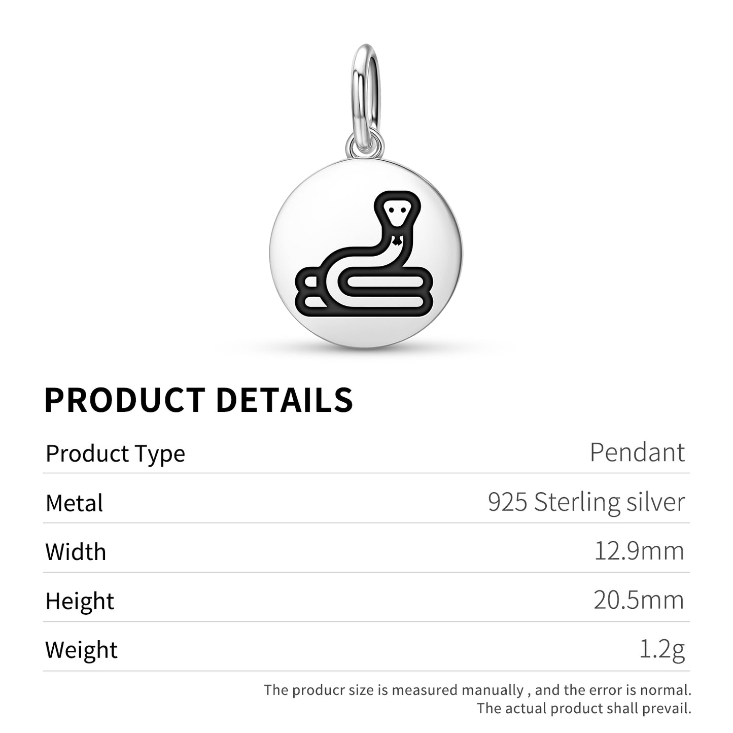 SERPENT Animal Symbols Pendant Dangle Charm