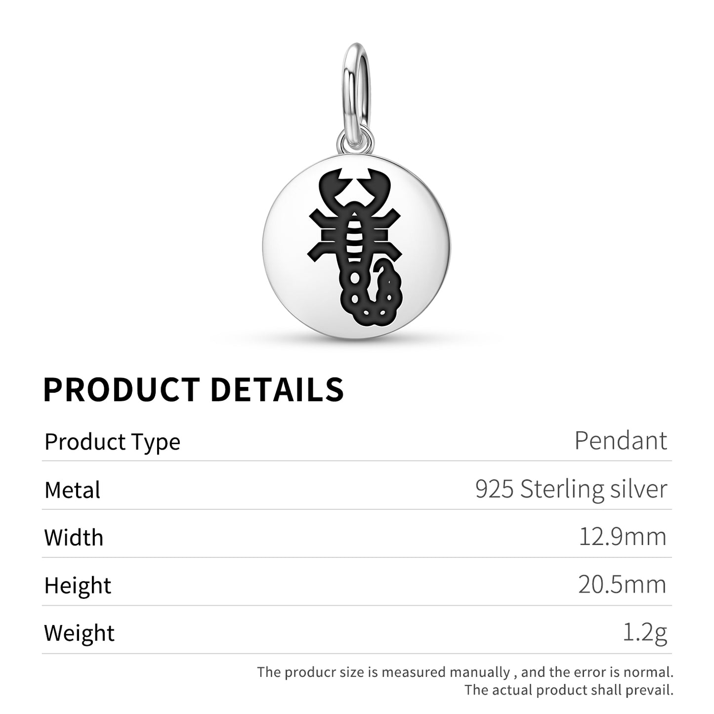SCORPION Animal Symbols Pendant Dangle Charm