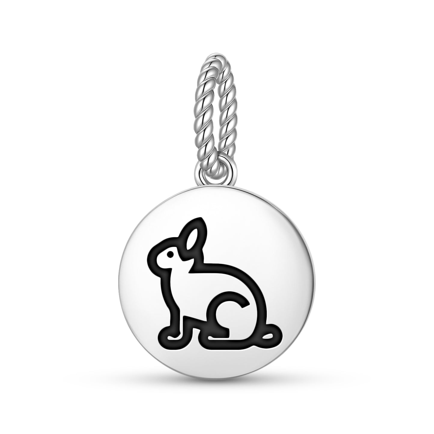 RABBIT Animal Symbols Pendant Dangle Charm