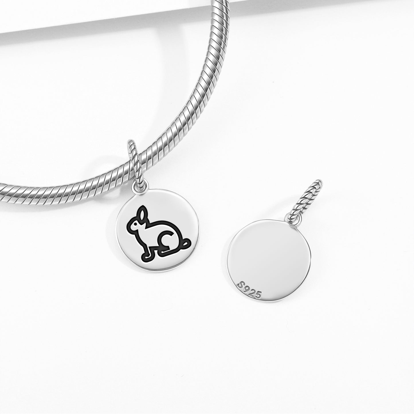 RABBIT Animal Symbols Pendant Dangle Charm