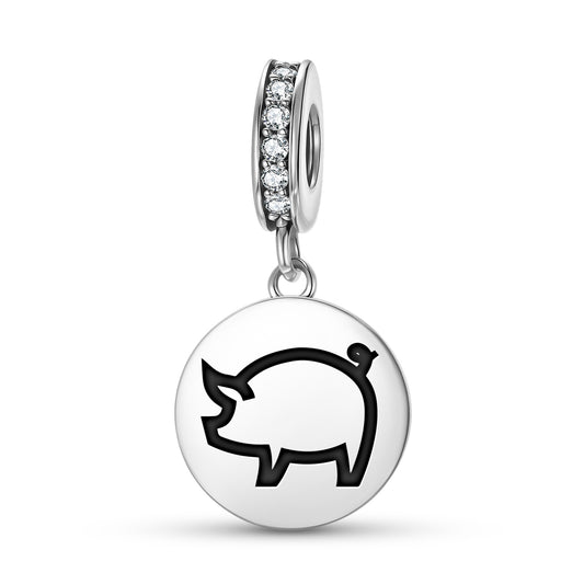 PIG Animal Symbols Pendant Dangle Charm