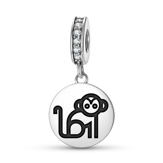 MONKEY Animal Symbols Pendant Dangle Charm