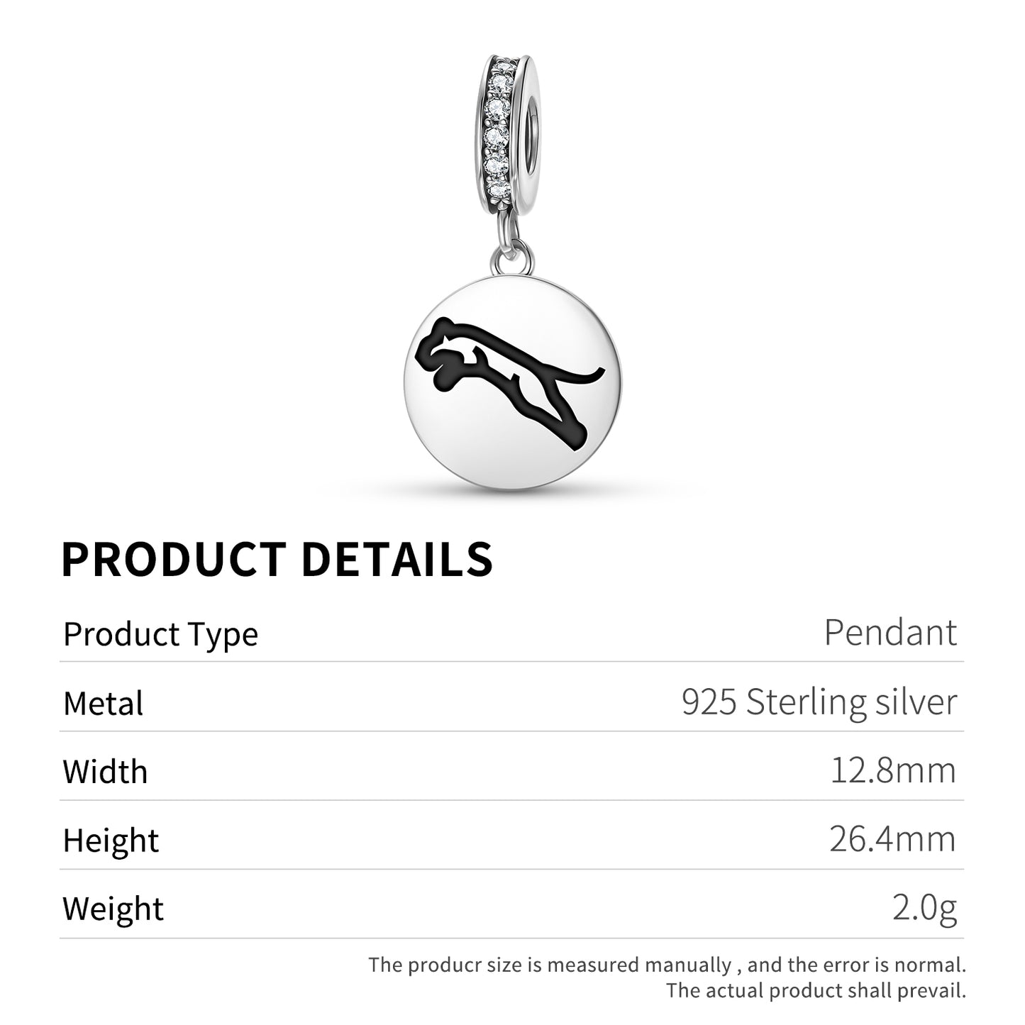 JAGUAR Animal Symbols Pendant Dangle Charm