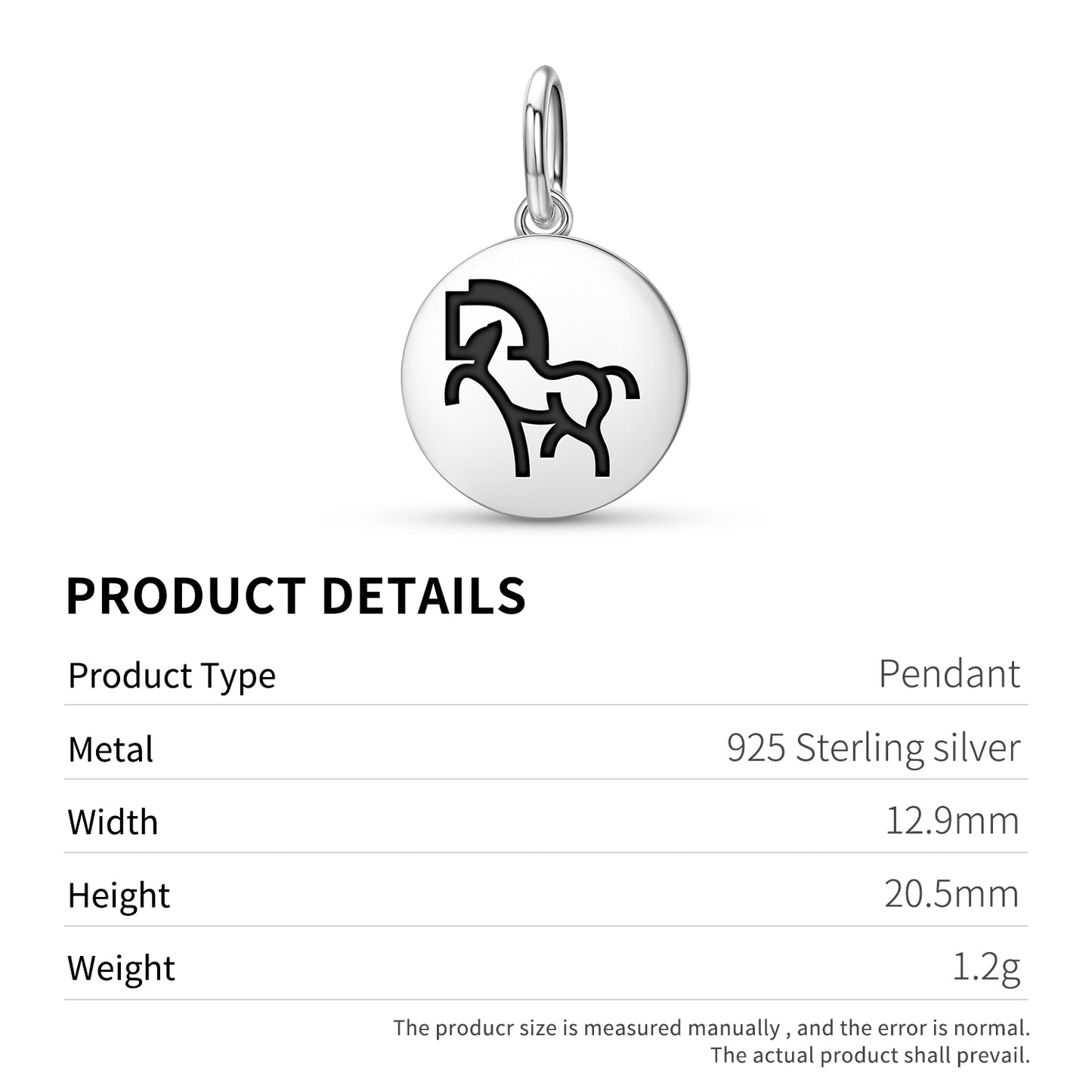 HORSE Animal Symbols Pendant Dangle Charm