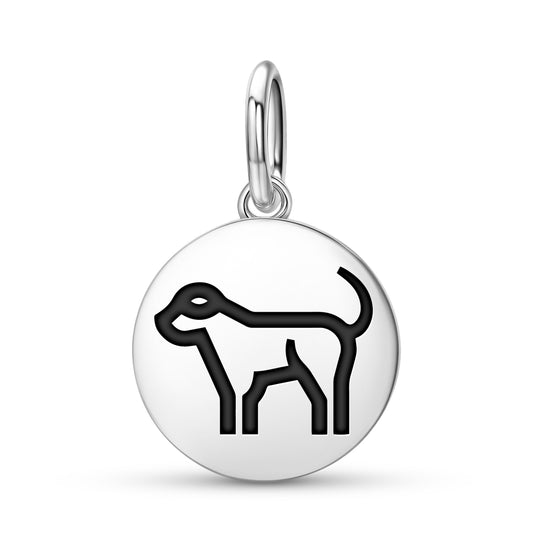 DOG Animal Symbols Pendant Dangle Charm