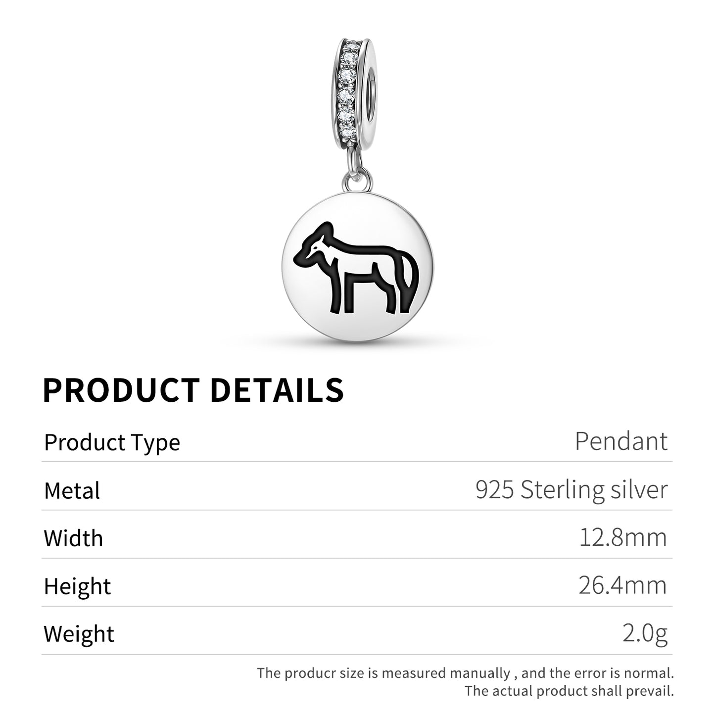 COYOTE Animal Symbols Pendant Dangle Charm