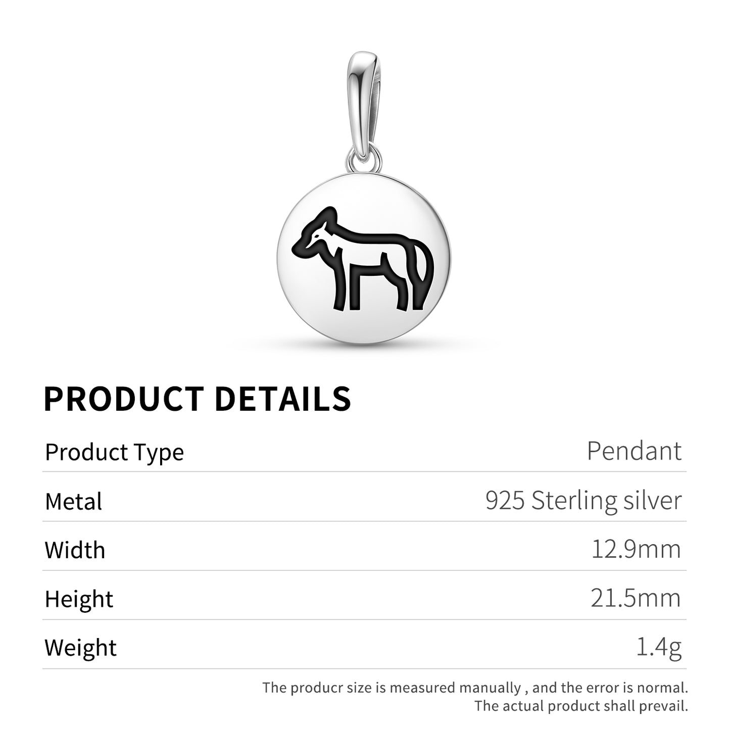 COYOTE Animal Symbols Pendant Dangle Charm