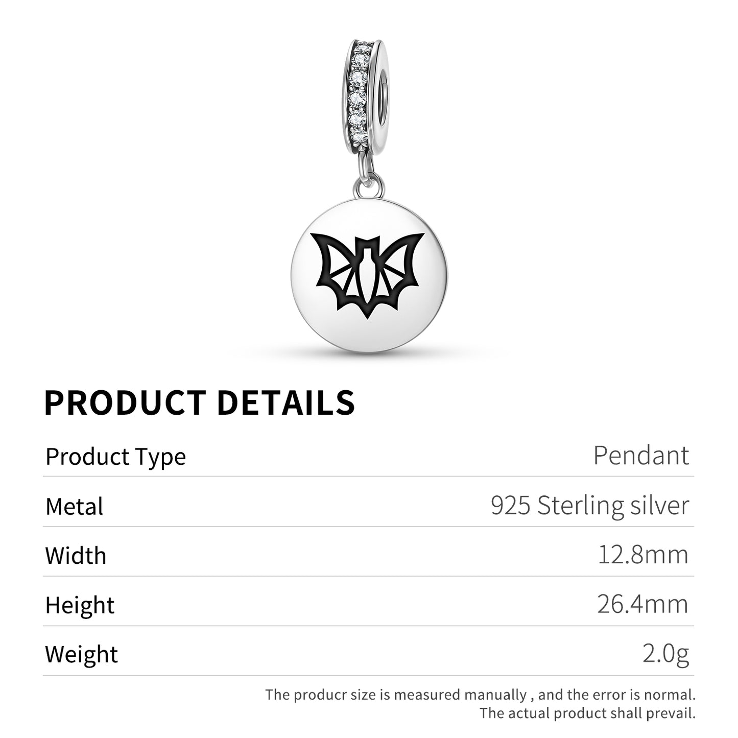 BAT Animal Symbols Pendant Dangle Charm