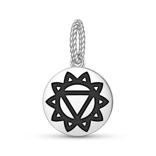 Manipura – Solar plexus chakra Chakra Symbols Pendant Dangle Charm