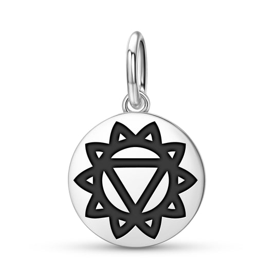 Manipura – Solar plexus chakra Chakra Symbols Pendant Dangle Charm