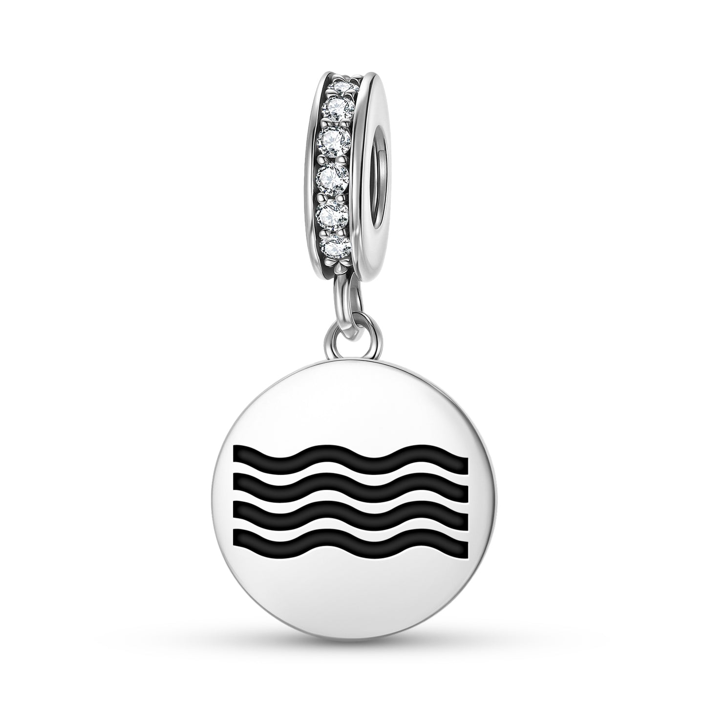 Water Mu Lemurian Symbols Pendant Dangle Charm