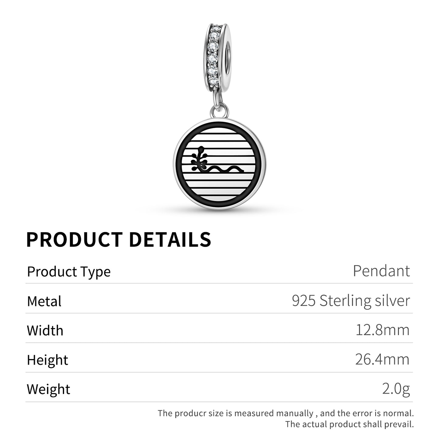 The Universe Mu Lemurian Symbols Pendant Dangle Charm