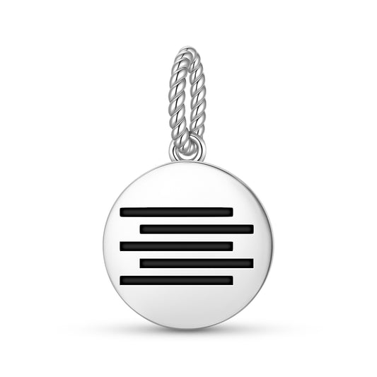 Space Mu Lemurian Symbols Pendant Dangle Charm