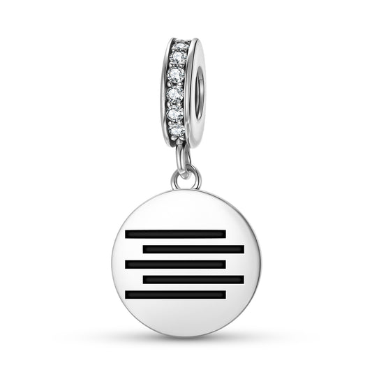 Space Mu Lemurian Symbols Pendant Dangle Charm