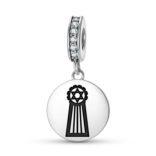 Cosmogonic Diagram Mu Lemurian Symbols Pendant Dangle Charm