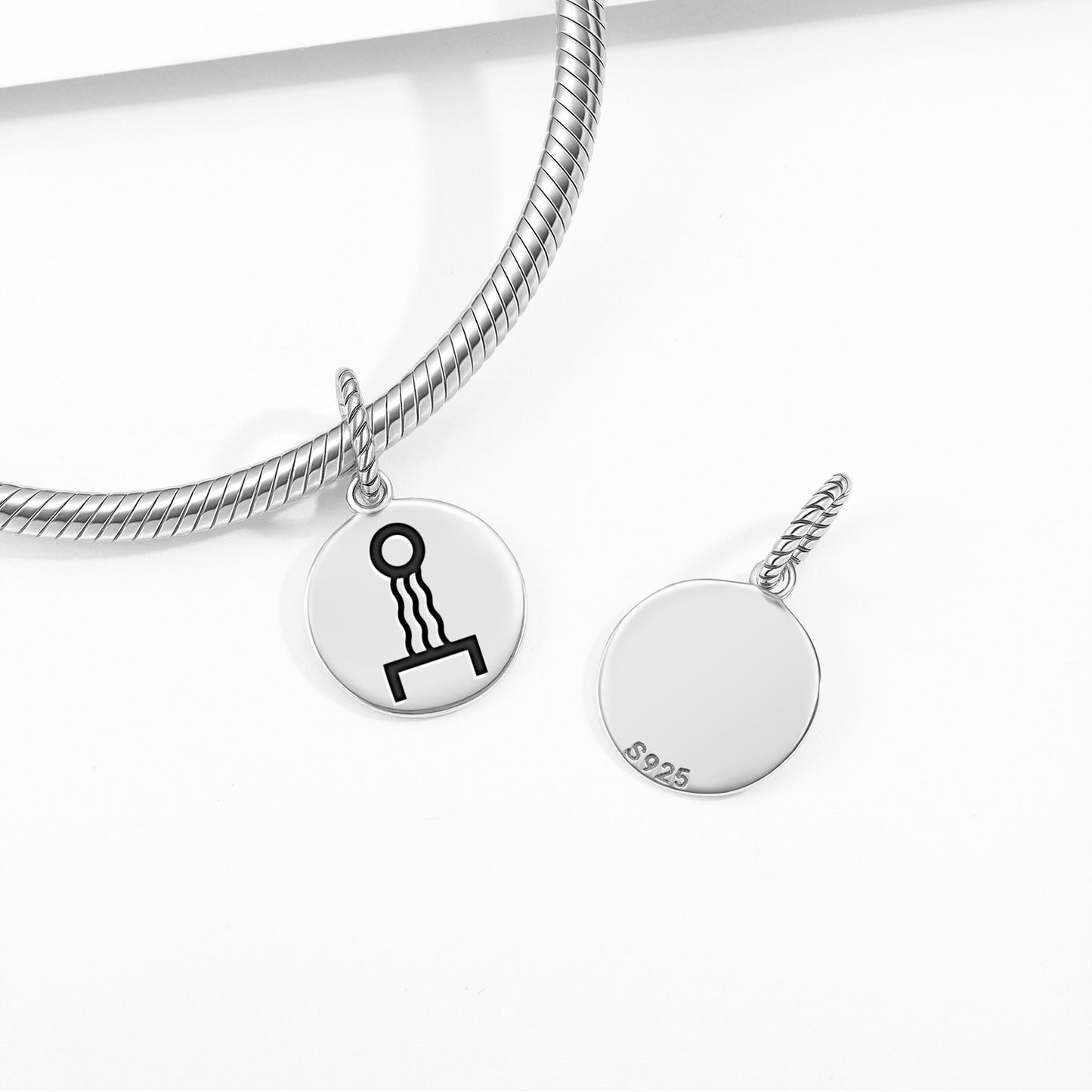 Heat Force Mu Lemurian Symbols Pendant Dangle Charm