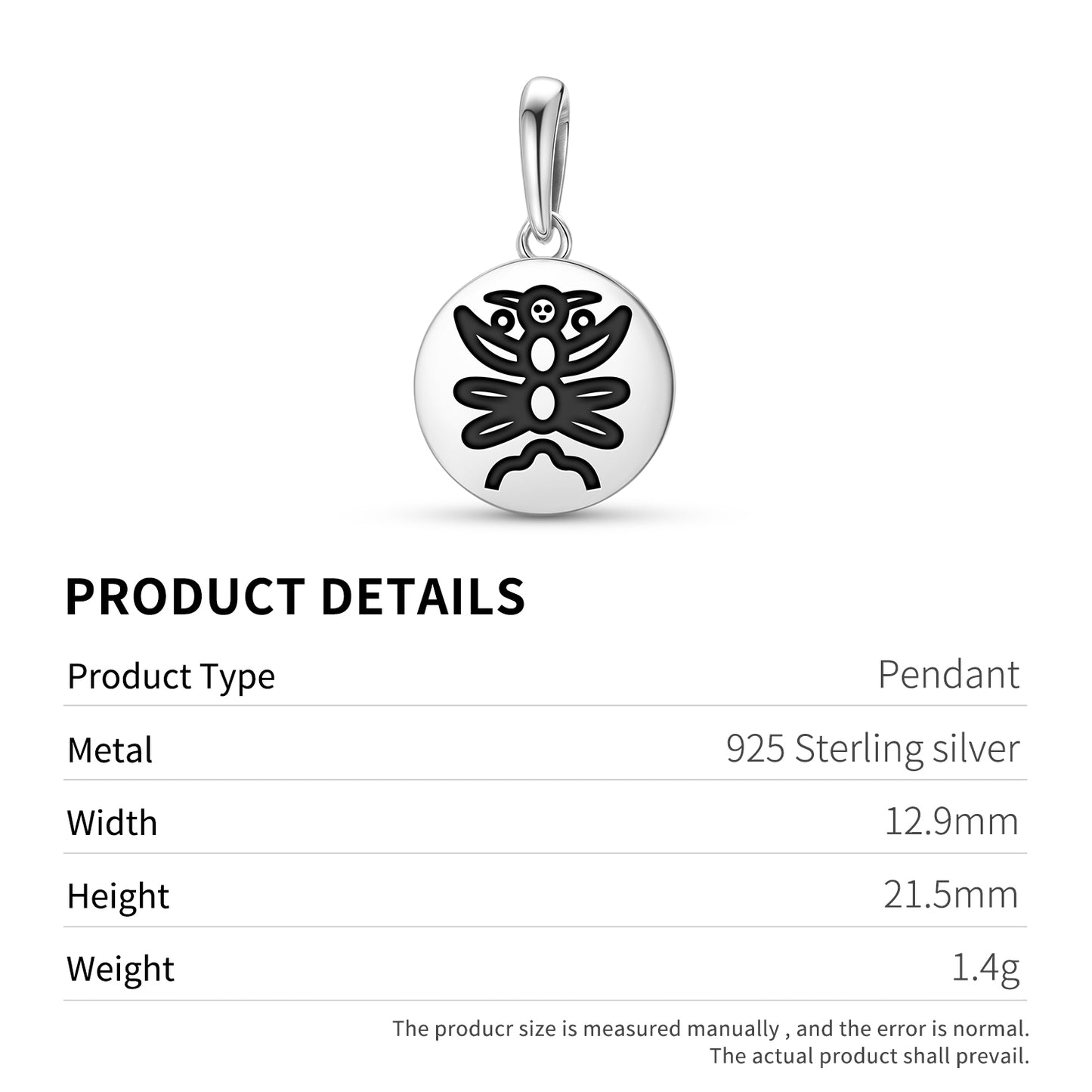 First Man-Woman Mu Lemurian Symbols Pendant Dangle Charm