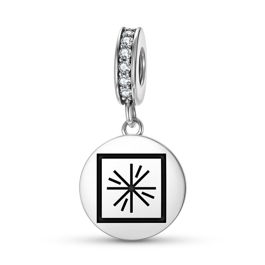 Earth's Center Mu Lemurian Symbols Pendant Dangle Charm