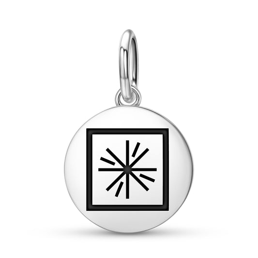 Earth's Center Mu Lemurian Symbols Pendant Dangle Charm