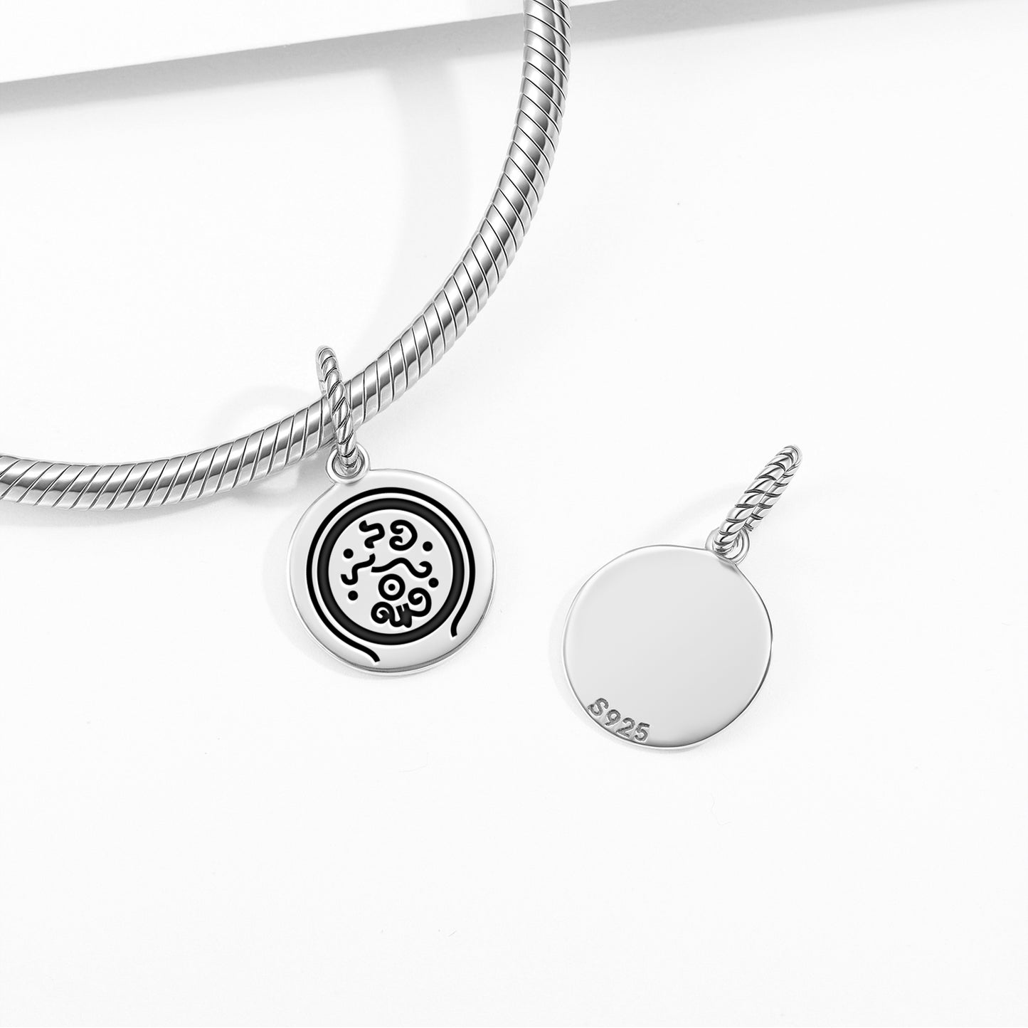 Destruction of Mu Mu Lemurian Symbols Pendant Dangle Charm