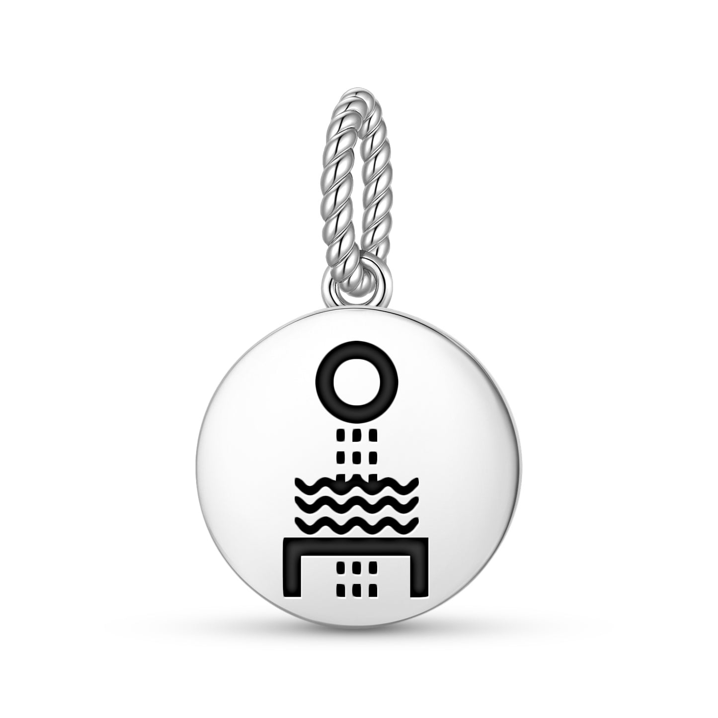 Cosmic Eggs Mu Lemurian Symbols Pendant Dangle Charm