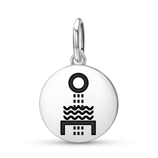 Cosmic Eggs Mu Lemurian Symbols Pendant Dangle Charm