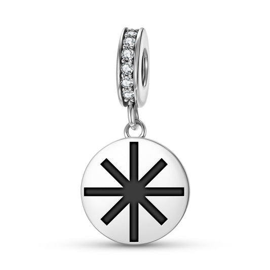 Zvaigzne Latvian Symbols Pendant Dangle Charm