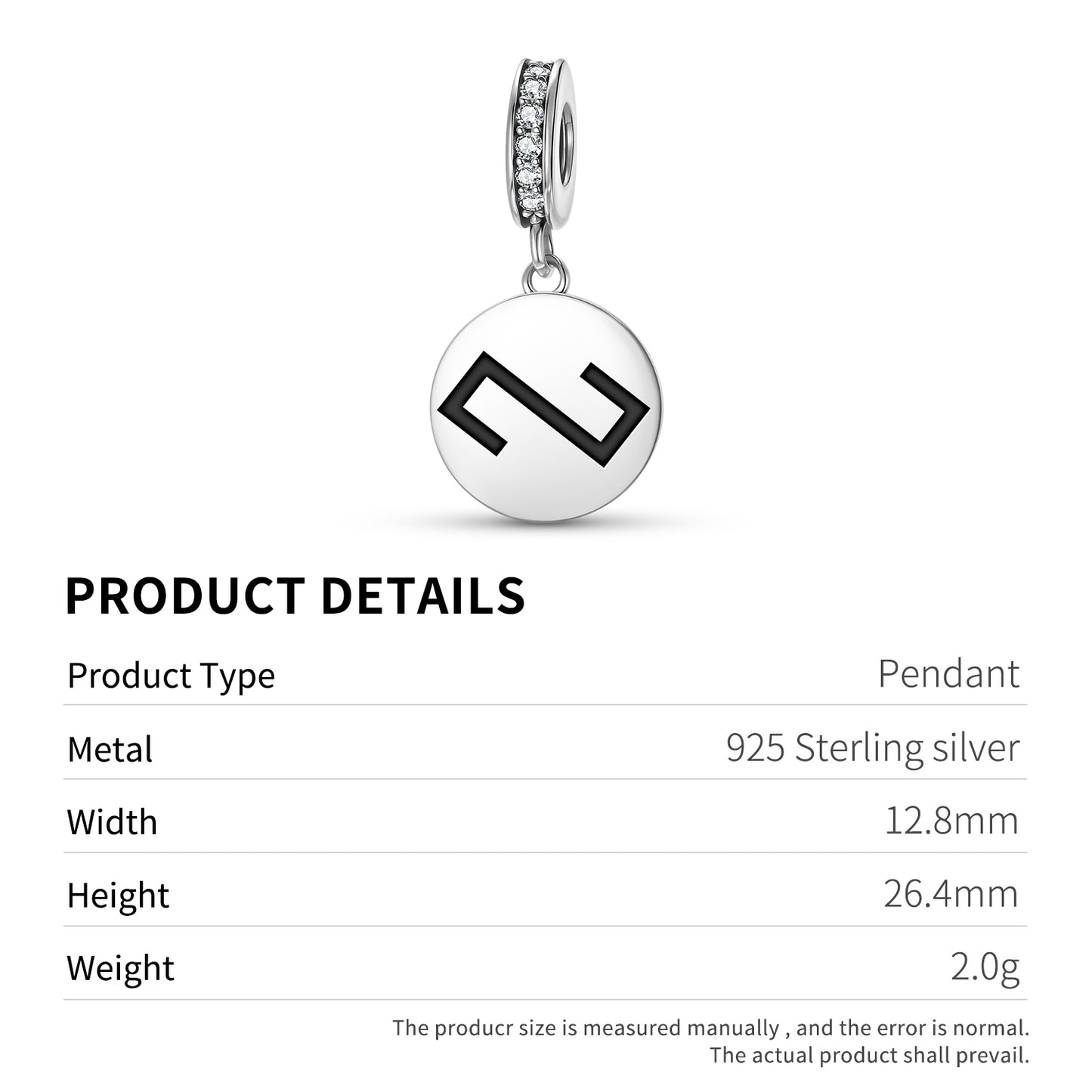 Zalktis – Grass snake Latvian Symbols Pendant Dangle Charm