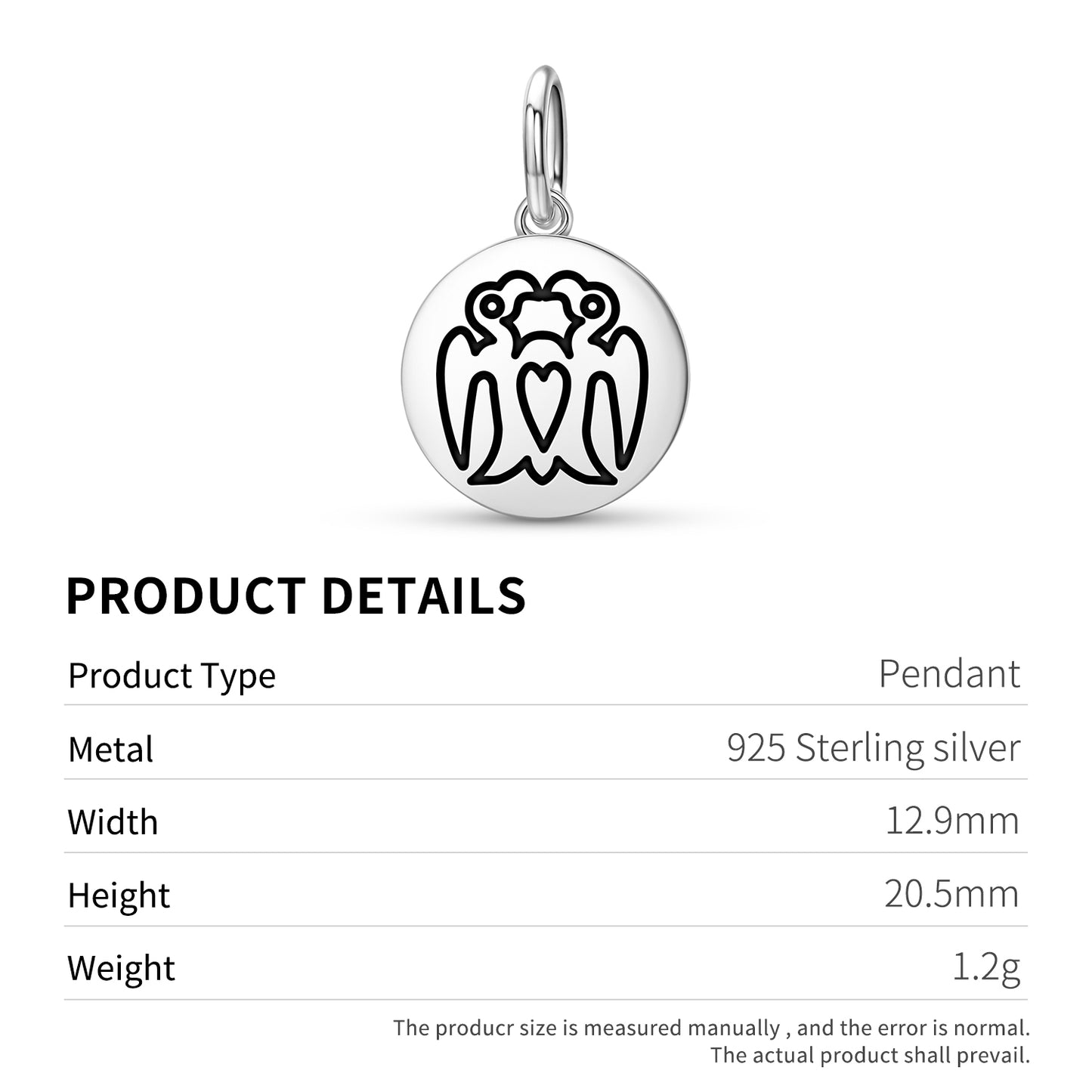 Manu Piri Easter Island Rapa Nui Symbols Pendant Dangle Charm