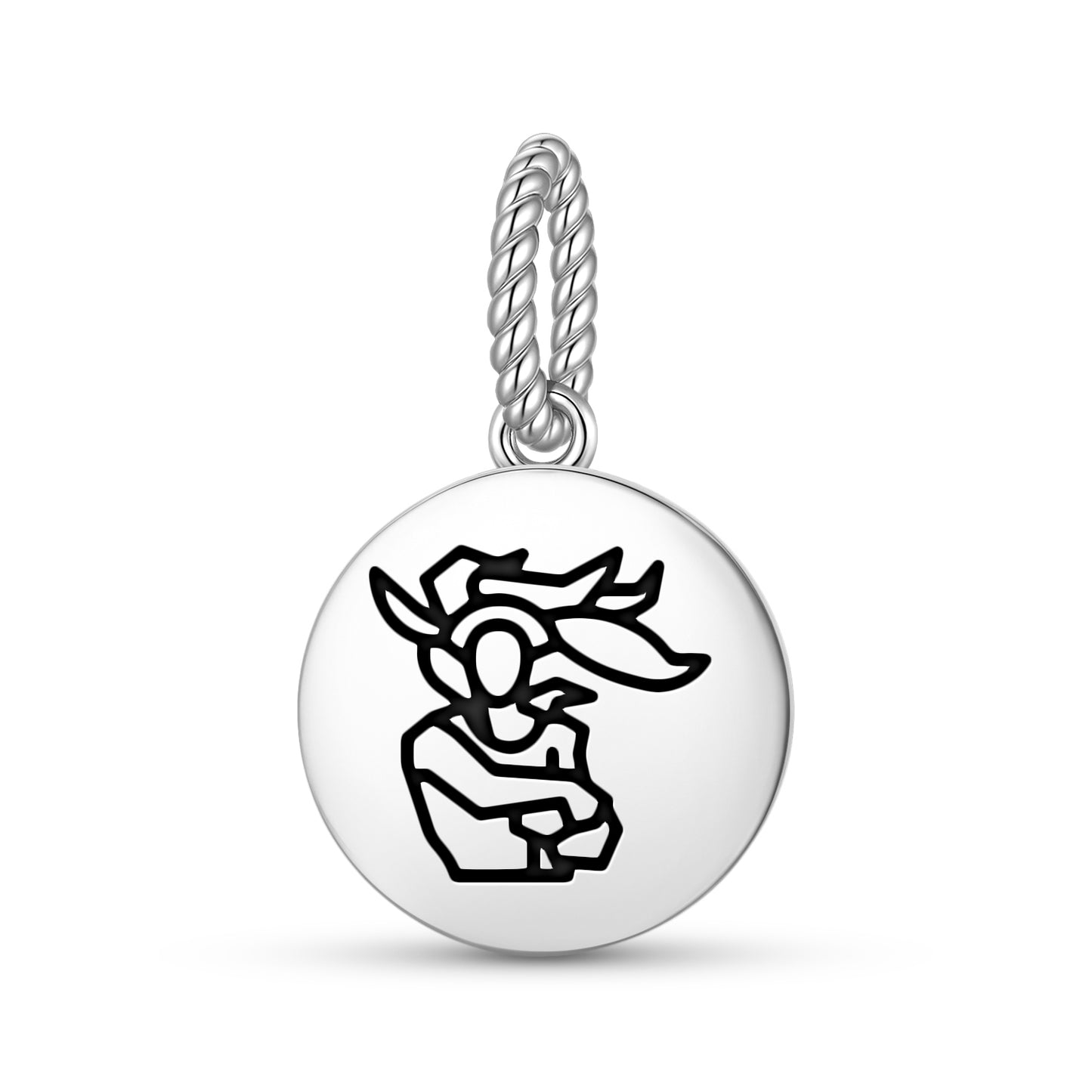 Rapa nui man Easter Island Rapa Nui Symbols Pendant Dangle Charm
