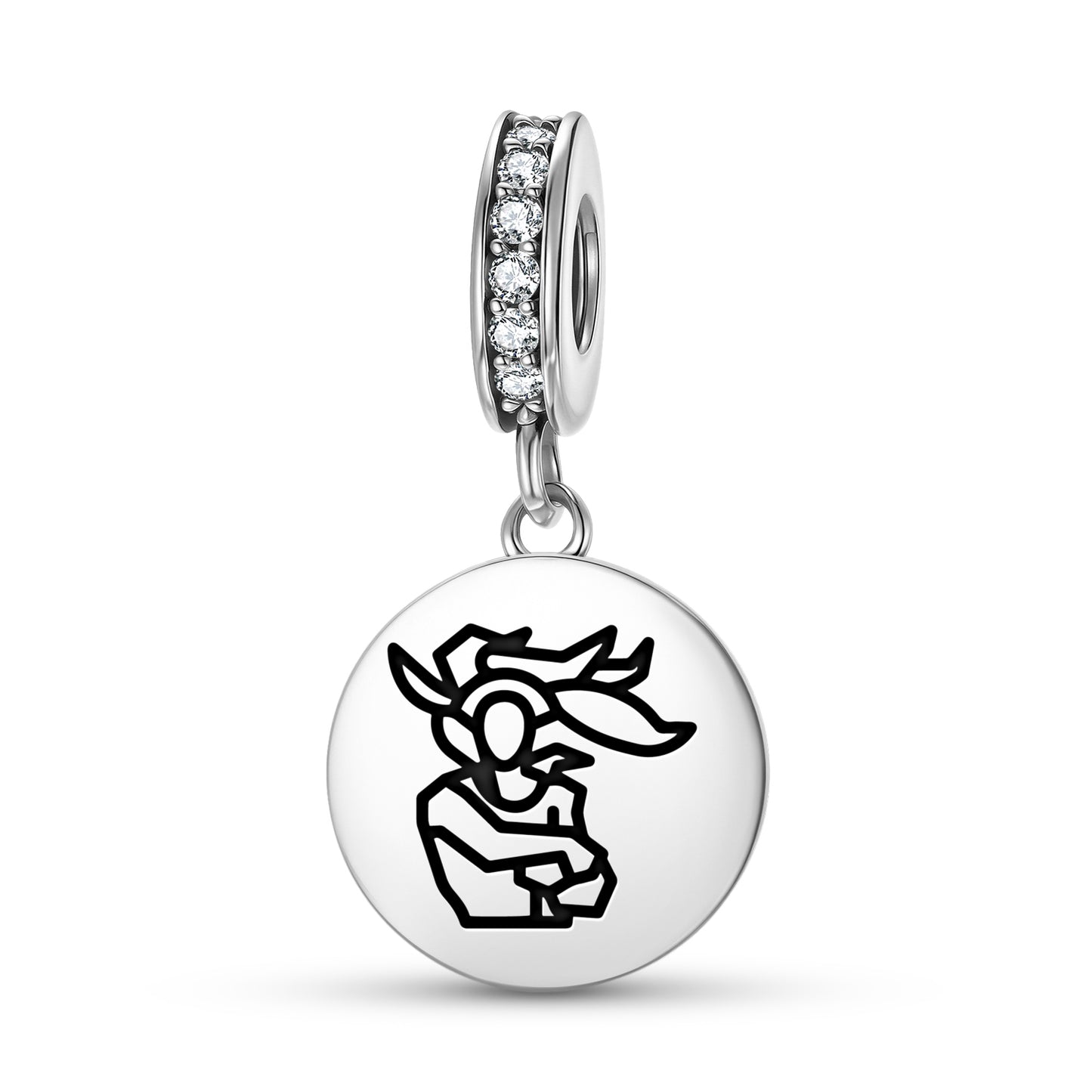 Rapa nui man Easter Island Rapa Nui Symbols Pendant Dangle Charm