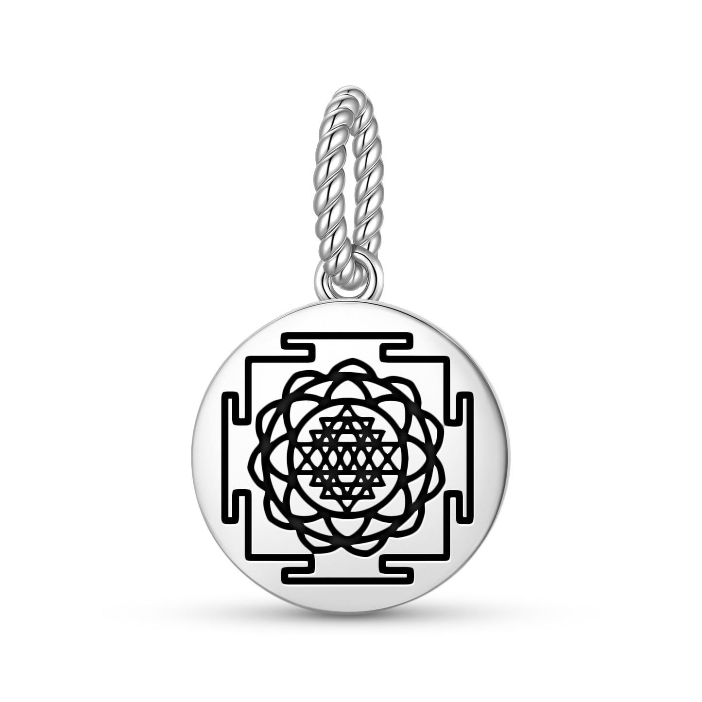 Saraswati Yantra Yantra Symbols Pendant Dangle Charm