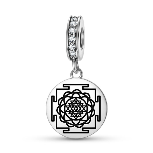 Saraswati Yantra Yantra Symbols Pendant Dangle Charm