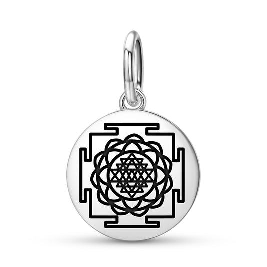 Saraswati Yantra Yantra Symbols Pendant Dangle Charm